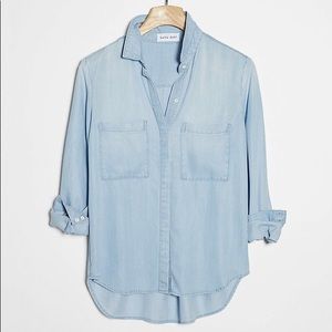 Anthropologie Cloth and Stone Chambray button down